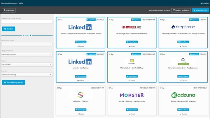 Finden Sie auch spezifische Nischenbranchen für sich oder Ihre Kund:innen