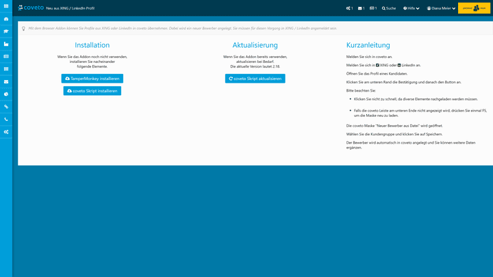 Die One-Click-Bewerbung ist eher eine Möglichkeit für die einfache Datenübertragung