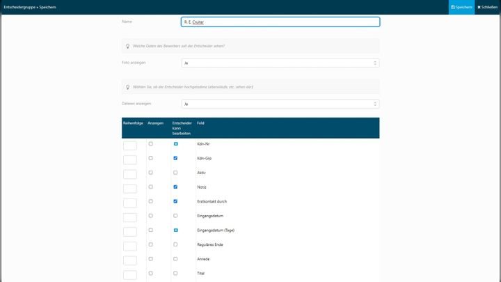 Im Test war die Konfiguration der Entscheidergruppen komplex gestaltet