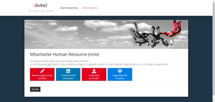 Ihren BewerberInnen stehen verschiedene Arten der Online-Bewerbung zur Verfügung