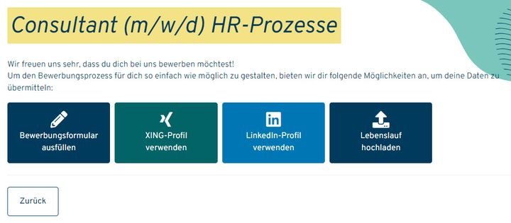Ihren BewerberInnen stehen verschiedene Arten der Online-Bewerbung zur Verfügung