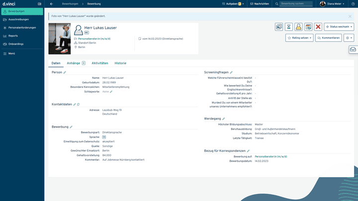 Mehrere Bewerber:innen einzeln anzulegen kostet Sie auf Dauer Zeit