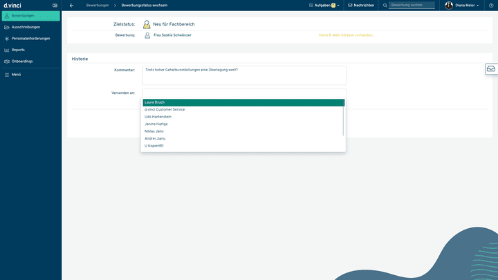 Informieren Sie Ihren Fachbereich über geeignete Kandidat:innen