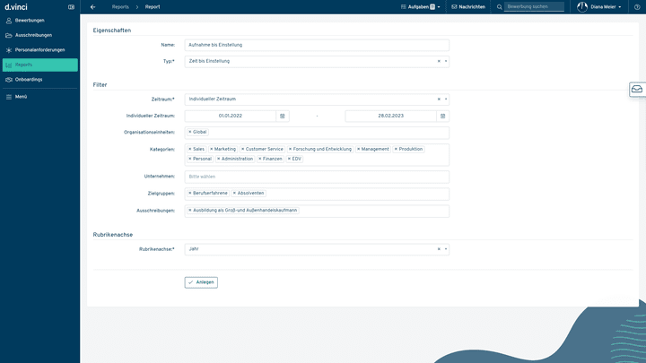 Erstellen Sie individuelle Reportings mithilfe von Filtern