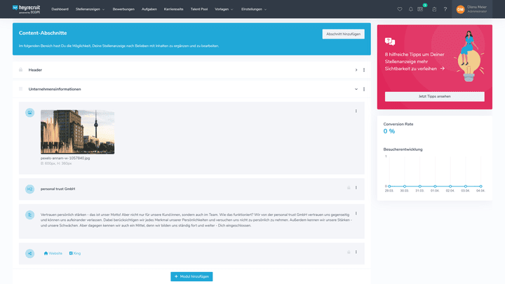 Fügen Sie einzelne Bilder hinzu