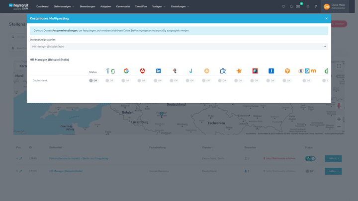 Verbreiten Sie Ihre Anzeigen auch völlig kostenlos auf über 20 Portalen und Börsen