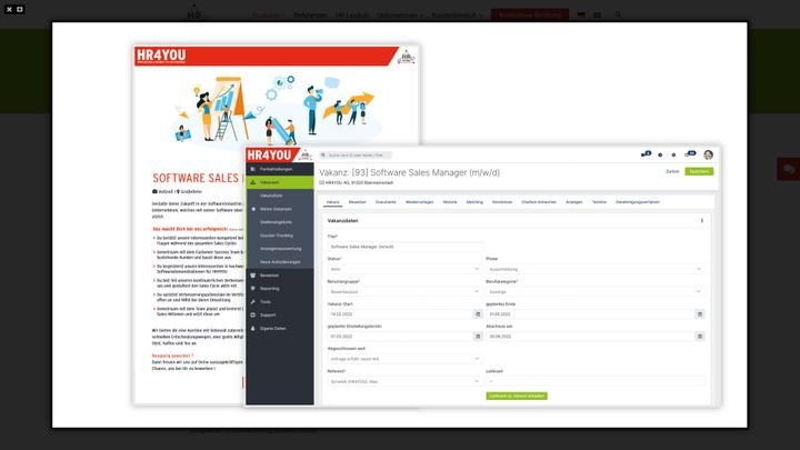 Erstellen Sie interne oder externe Stellenanzeigen