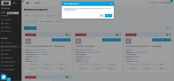 Mit jacando Match veröffentlichen Sie Ihre Stellenanzeigen mit wenigen Klicks