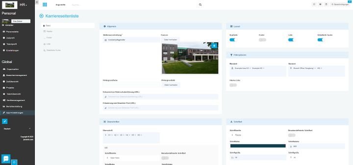Gestalten Sie Ihre Karriereseite mithilfe von Bildern und veröffentlichen Sie Ihre Inserate auf Wunsch mehrsprachig