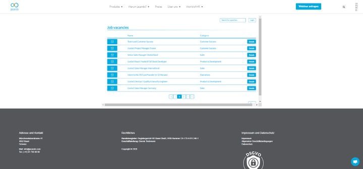 Mithilfe einiger weniger Zeilen HTML-Code ist Ihre neue Karriereseite schnell in Ihre bestehende Website integriert