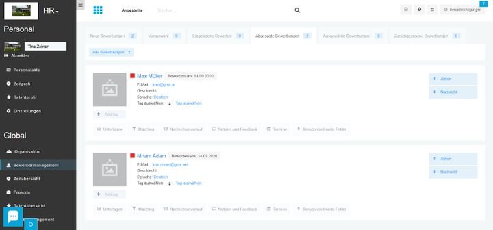 Definieren Sie Ihre Bewerbungsphasen und bilden Sie damit einen ganz eigenen Workflow ab