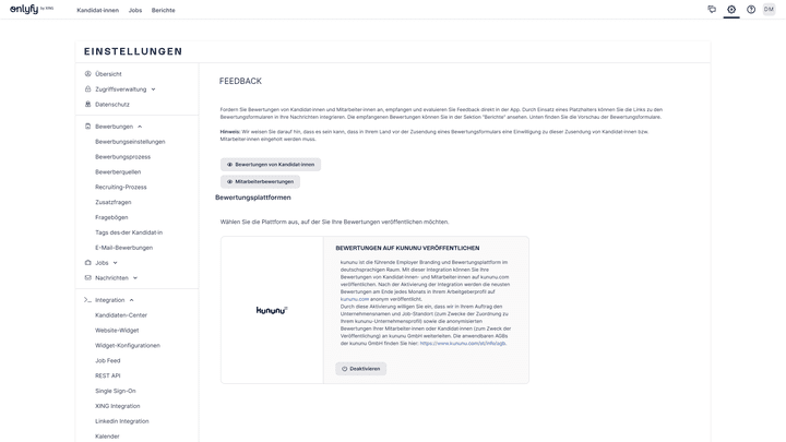 Teilen Sie Bewertungen unkompliziert auf Kununu