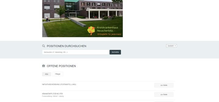Mit Personio erstellen Sie außerdem Ihre eigene Karriereseite mit allen Anzeigen und fügen diese in Ihre bestehende Website ein