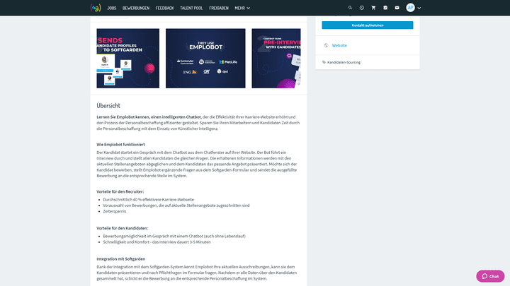 Interessent:innen bewerben sich dank softgarden einfach per Chatbot - moderner und bequemer geht es kaum!