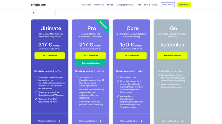 onlyfy gibt es bereits zu stark eingeschränkten Funktionen kostenlos