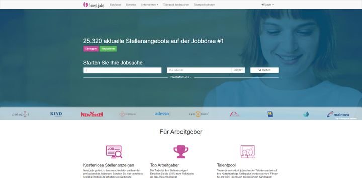 finest jobs ist die hauseigene rexx-Jobbörse und nativ in rexx systems Bewerbermanagement integriert