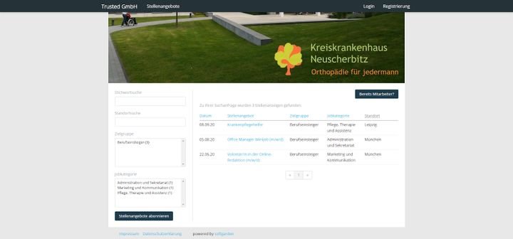 Auch die Erstellung einer eigenen Karriereseite ist mithilfe von softgarden kein Problem