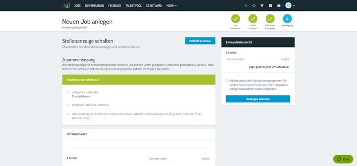 Streuen Sie Ihre Stellenanzeigen via softgarden auf 5 kostenlosen Jobbörsen
