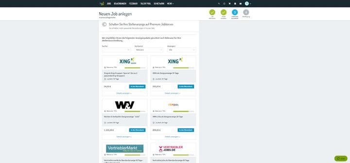 Im Multiposting-Tool haben Sie die Wahl aus über 300 kostenpflichtigen Premium-Kanälen für Ihre Jobs