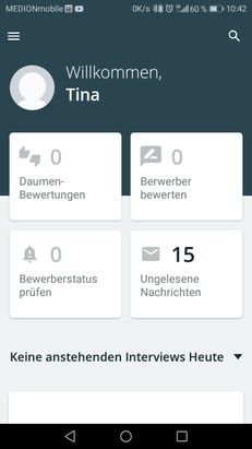 softgarden verfügt über eine native mobile App für iOS- und Android-Geräte