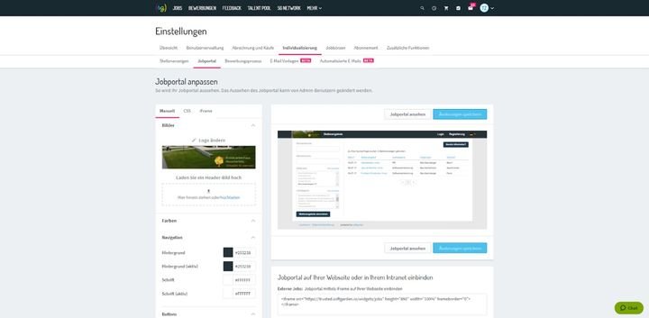 Vor allem die Erstellung neuer Stellenanzeigen im Editor ist mit softgarden schnell und einfach erledigt