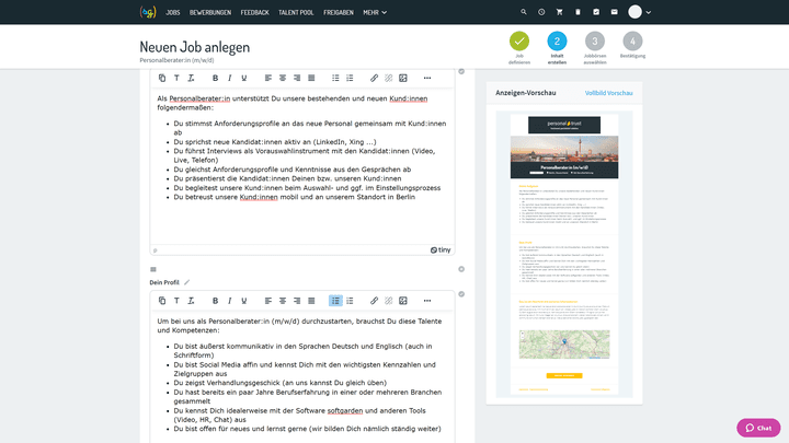 Bearbeiten Sie jeden Textabschnitt bequem im Editor