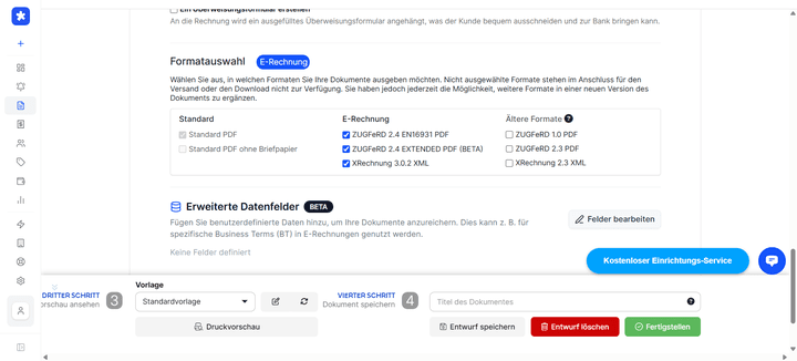 easybill ist voll E-Rechnungsfähig.