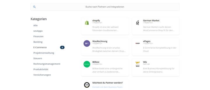 Mithilfe der passenden Schnittstellen fügen Sie Ihr Rechnungstool ideal in Ihre bestehende Tool-Landschaft ein