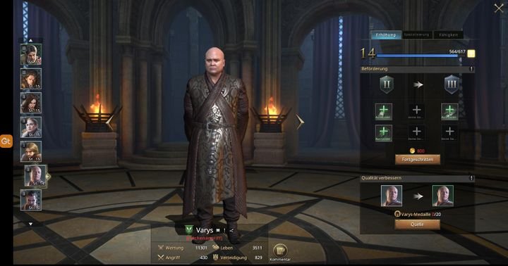 In Game of Thrones Winter is Coming werten Sie nach und nach Ihre Kommandanten auf