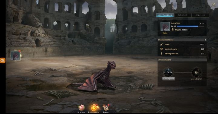 Sie starten ihr Abenteuer mit dem Ausbrüten eines Drachen