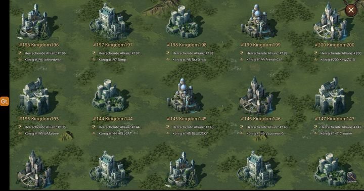 Treten Sie mit Ihrer Allianz Königreich gegen Königreich an