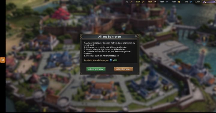 Sie können alleine spielen, brauchen aber für einige Aktivitäten eine Allianz