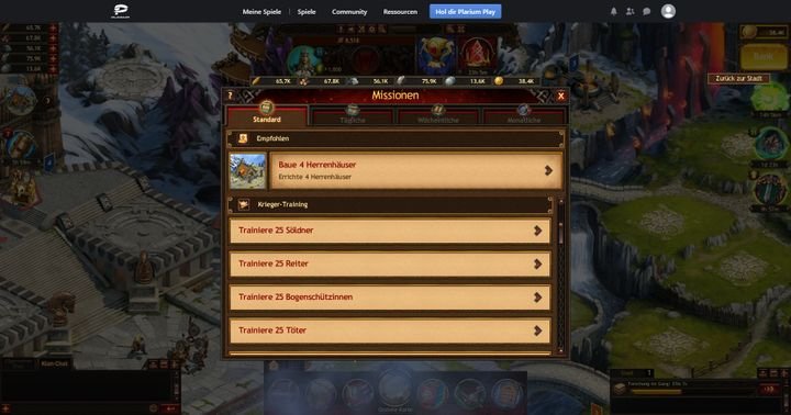 Erledigen Sie Missionen, um Rangpunkte und Belohnungen zu kassieren