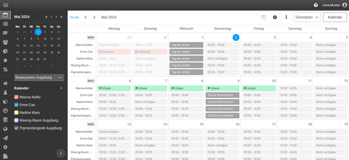 Erstellen Sie ohne großen Aufwand Dienstpläne für Ihre Mitarbeiter