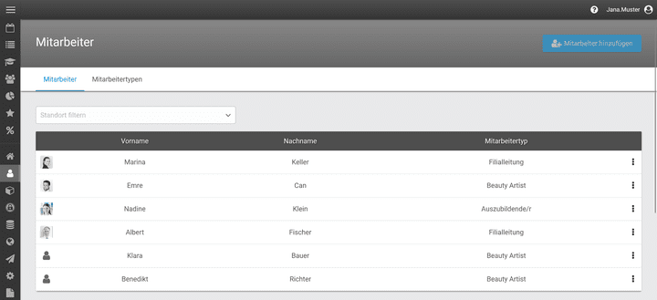 Definieren Sie in cituro Rollen für Ihre Angestellten