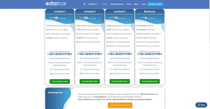 Die Preise von edoobox