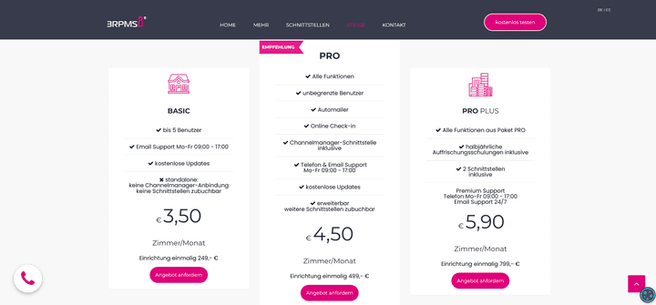 Für kleine Hotels reichen kompakte Tools. Achten Sie aber bei der Anschaffung auf Zusatzkosten