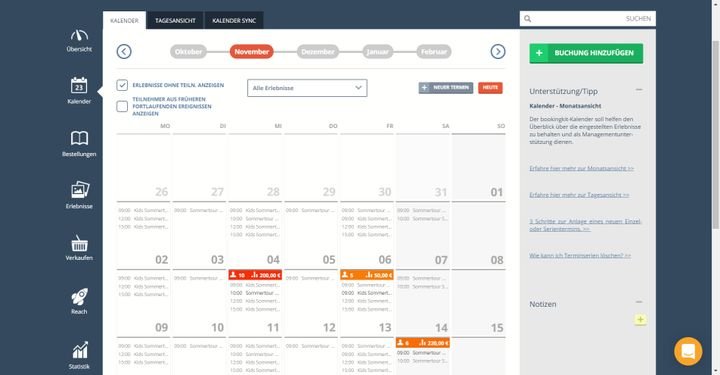 bookingkit bietet Ihnen einen beeindruckenden Umfang und ein großes Netzwerk an Vertriebspartnern