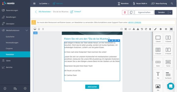 Die Newsletter-Funktion lässt sich als effektives Marketing-Werkzeug einsetzen