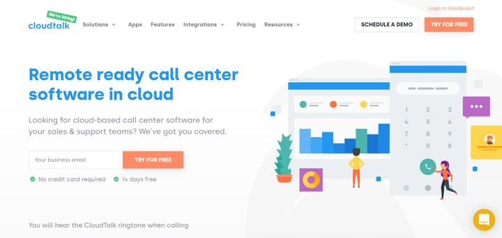 Das flexible Call Center von CloudTalk eignet sich sowohl für Inbound- als auch für Outbound-Call-Center