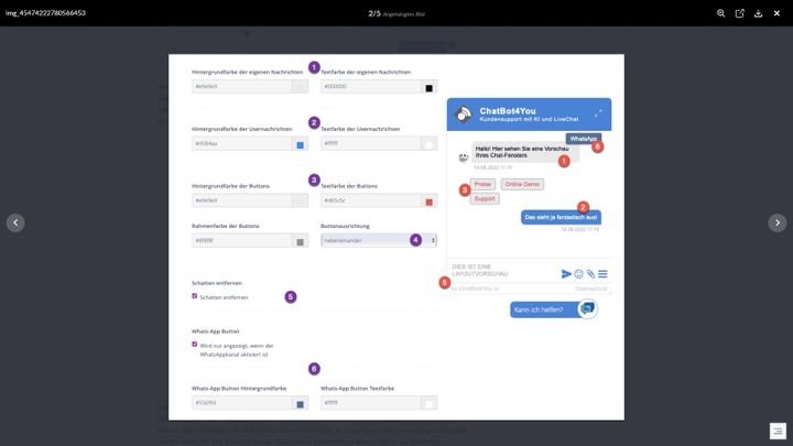 Die Chatbot-Gestaltung bietet Usern zahlreiche Möglichkeiten.