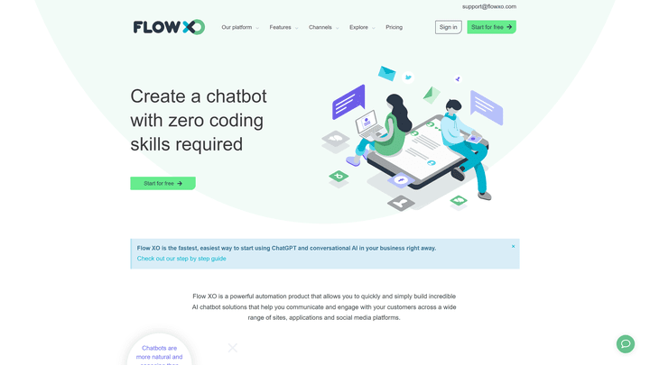 Flow XO kommt im frischen Design daher und hat eine klar strukturierte Oberfläche