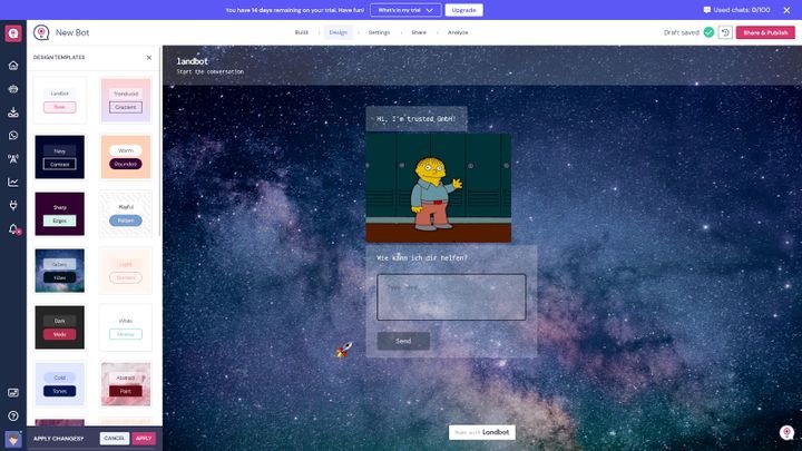 Auch in Sachen individueller Gestaltung ist das Tool wirklich großartig aufgestellt und liefert ansprechende Vorlagen.