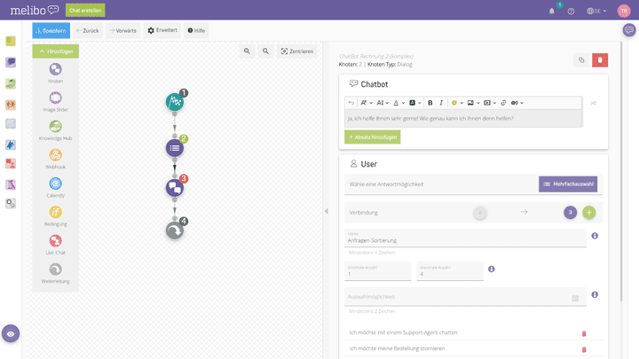 Chatflows sind natürlich komplexer als einfache Q&A-Bots, dafür aber auch deutlich leistungsfähiger!