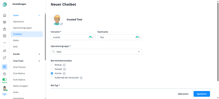 Chatbots von Lime Connect verstehen natürliche Sprache und können mit deinen Kund:innen intelligent kommunizieren.