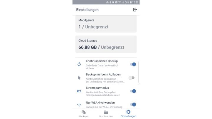 Der mobile Client ist schnell eingerichtet