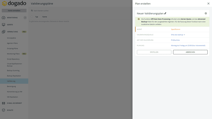 Mit der Validierung checkst du, ob deine Backups wiederherstellbar sind