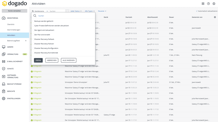 Die Reports sind übersichtlich und individuell anpassbar