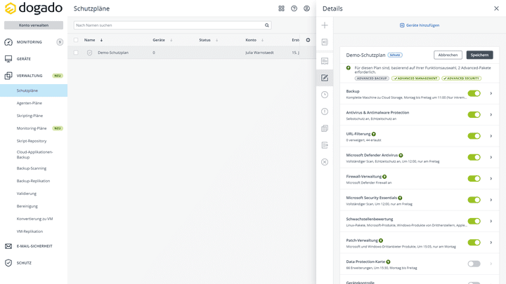 Gelegentlich ist nicht ganz klar, welche Features ich mit meinem Paket in welchem Umfang nutzen kann