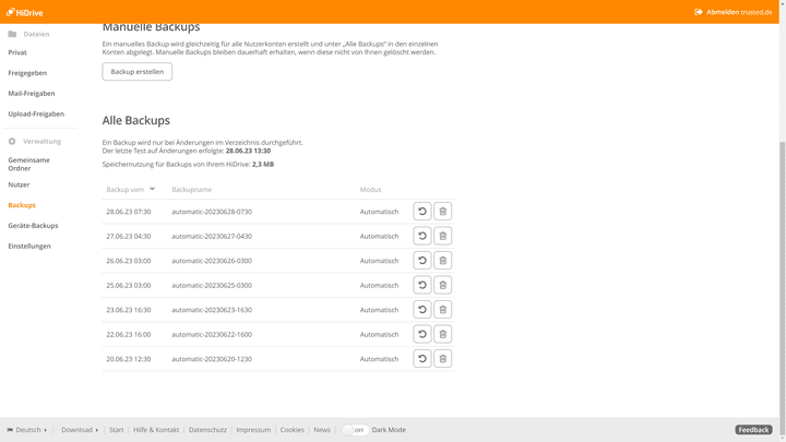 Alles ist übersichtlich gestaltet, aber ein paar mehr Infos würde ich mir von meiner Software dann doch wünschen